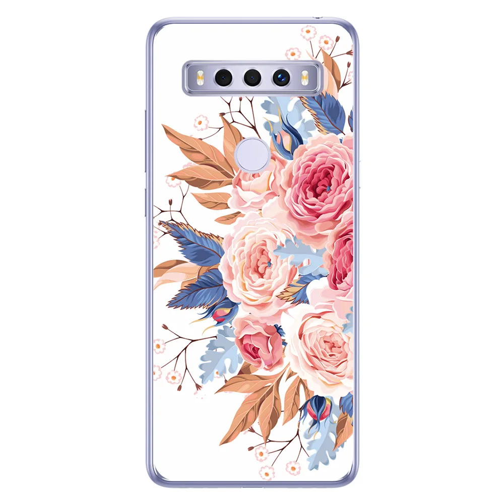 Phone Bags & Cases For TCL 10 SE 2020 6.52 inch Cover Soft Silicone TPU Fashion Marble Inkjet Painted Shell Bag For TCL 10 SE phone pouch bag Cases & Covers