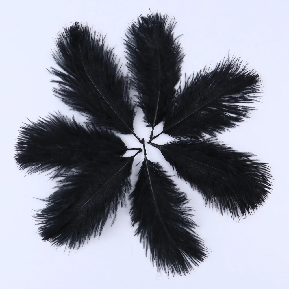 TS0105014 5-10cm black ostrich feathers 3