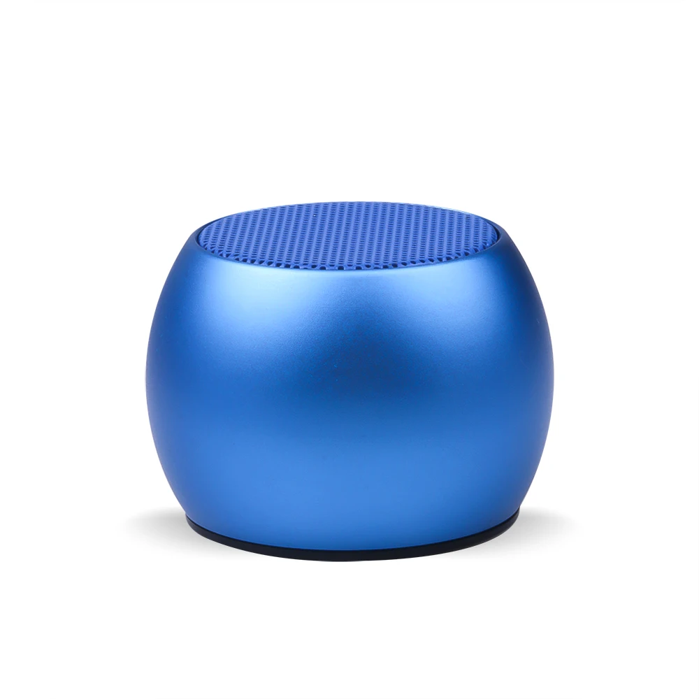Портативный bluetooth-динамик с поддержкой руки-бесплатно, металлический мини-динамик, беспроводной Bluetooth 4,2, MP3 музыкальный плеер, громкий динамик - Цвет: Синий