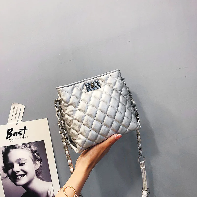 

Small Bag Women's 2018 Summer New Style Fashion Rhombus Chain Bag Korean-style Versatile Shoulder Bag Fashion And Personality Sh
