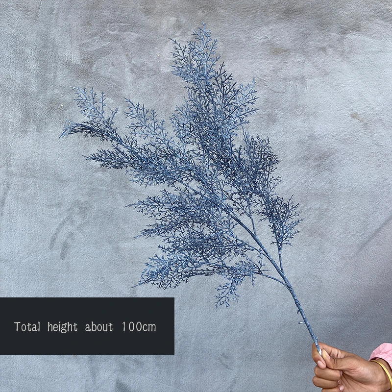 JAROWN Royal Blue Dark Blue Flowers Plant Leaf Material Artificial Flower Row DIY Props Rose Peony Wedding Decoration Party Decoration (11)