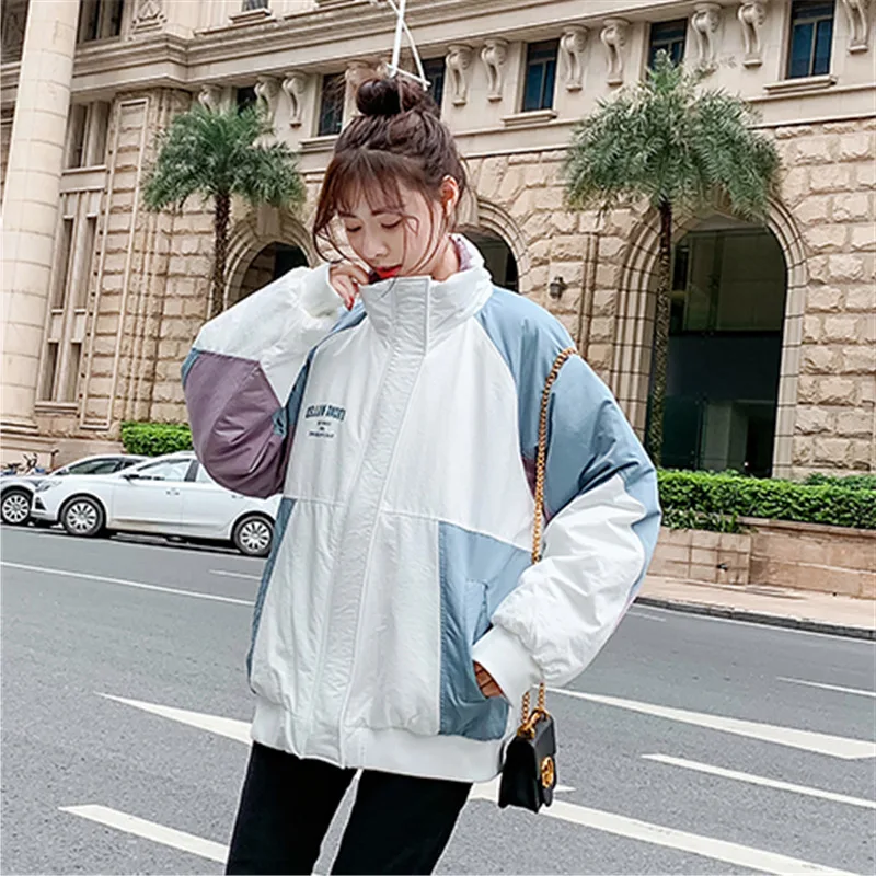 

Photo Shoot 2019 Autumn And Winter New Style Couples Workwear Cotton Coat INS Hip Hop Korean-style Trend Cotton-padded Jacket WO