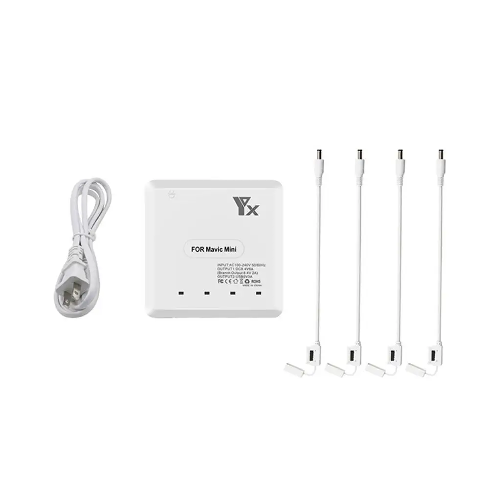 Мини 4 зарядное устройство USB порт Интеллектуальная Зарядка адаптер для DJI Mavic Mini