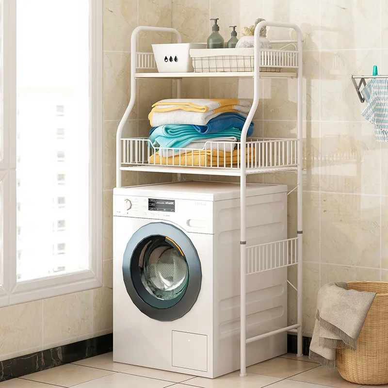 

Washing Machine Shelf Floor Toilet Roller above Storage Balcony Wash Wardrobe Impeller Chamber Pot Storage Rack