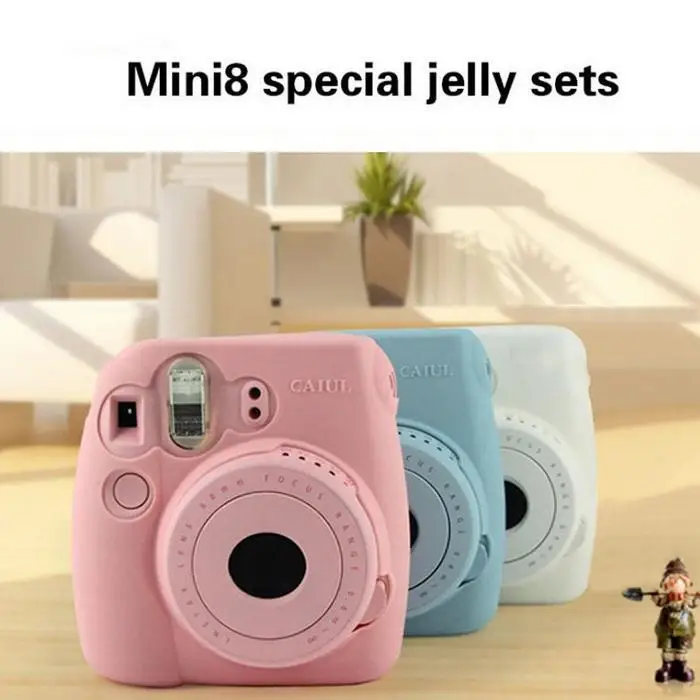 Силиконовый чехол MINI 8 для камеры MINI 9, силиконовый чехол для камеры, защита от падения, защитный чехол для камеры Polaroid s, аксессуары для фотосъемки