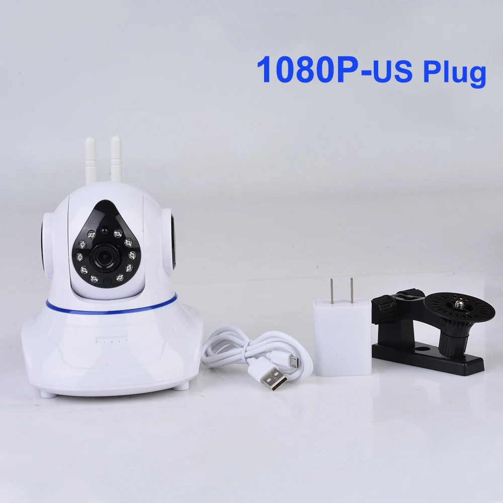 US-1080P Ip-камера, детская камера, 720 P, беспроводная мини-камера для домашней безопасности, двухстороннее аудио, ночное видение, CCTV, WiFi камера, детский монитор - Цвет: US-1080P