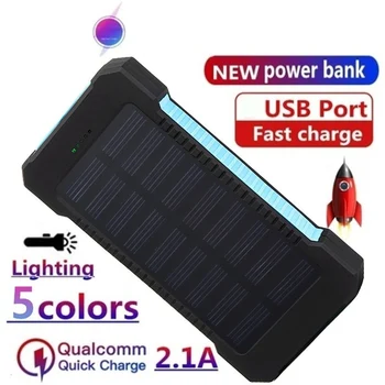 

Solor Power Bank 30000mAh Powerbank Mobile External Battery Portable Fast Charger Digital Display for All Smartphone Power Bank