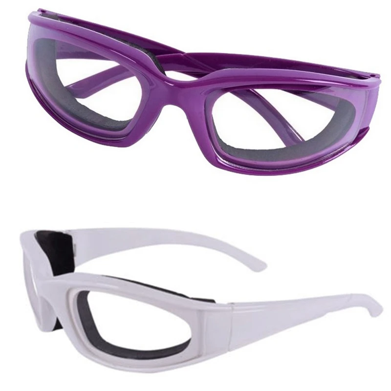 Tears Free Onion Chopping Goggles Glasses Eye Protector Kitchen Gadget Tool White