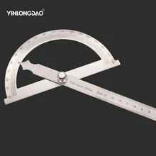YINLONGDAO транспортир с круглой головкой, квадратное правило мастера, линейка, машинист 90x150 мм, нержавеющая сталь, общий инструмент