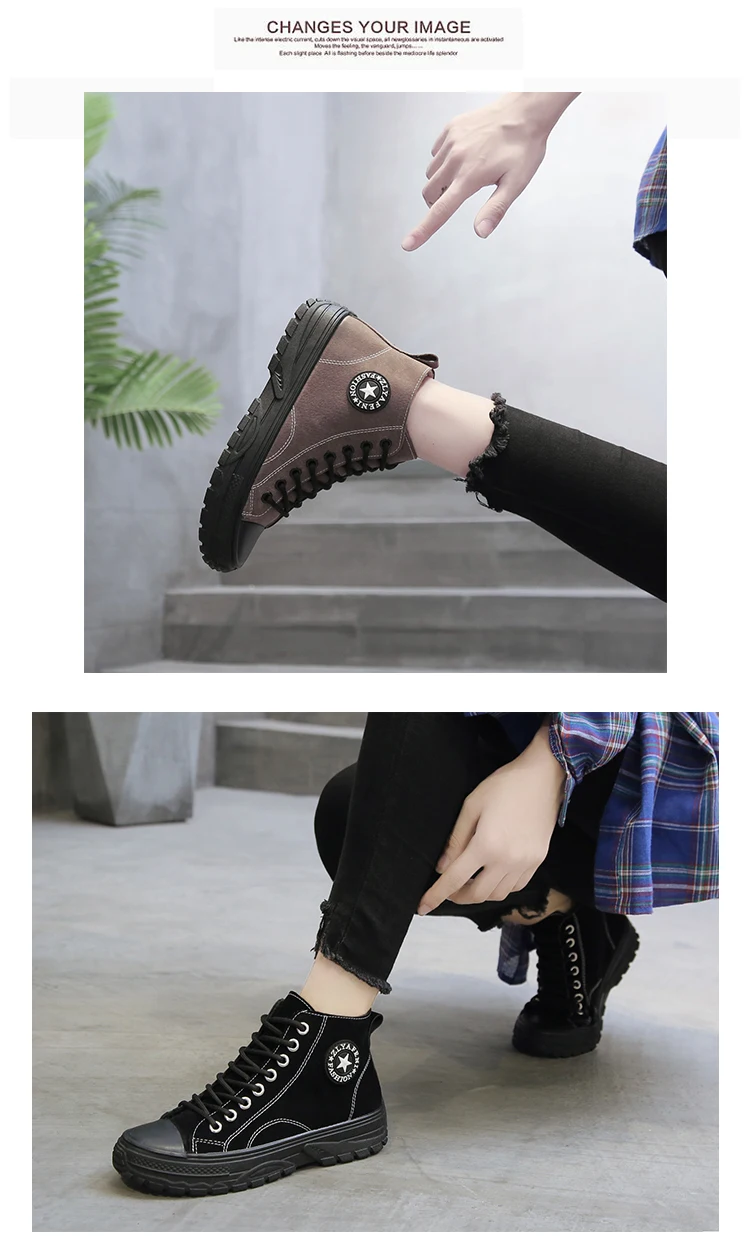 Weideng/теплые ботинки из натуральной кожи, увеличивающие рост 3 см; женские повседневные зимние короткие плюшевые зимние ботинки на шнуровке; высокое качество; нескользящие