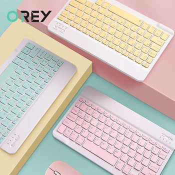 

For iPad Air 4 iPad Pro 11 2020 Bluetooth Keyboard Mouse Set Portable iPad Keyboard Wireless Keyboard For Tablet iPad Keyboard