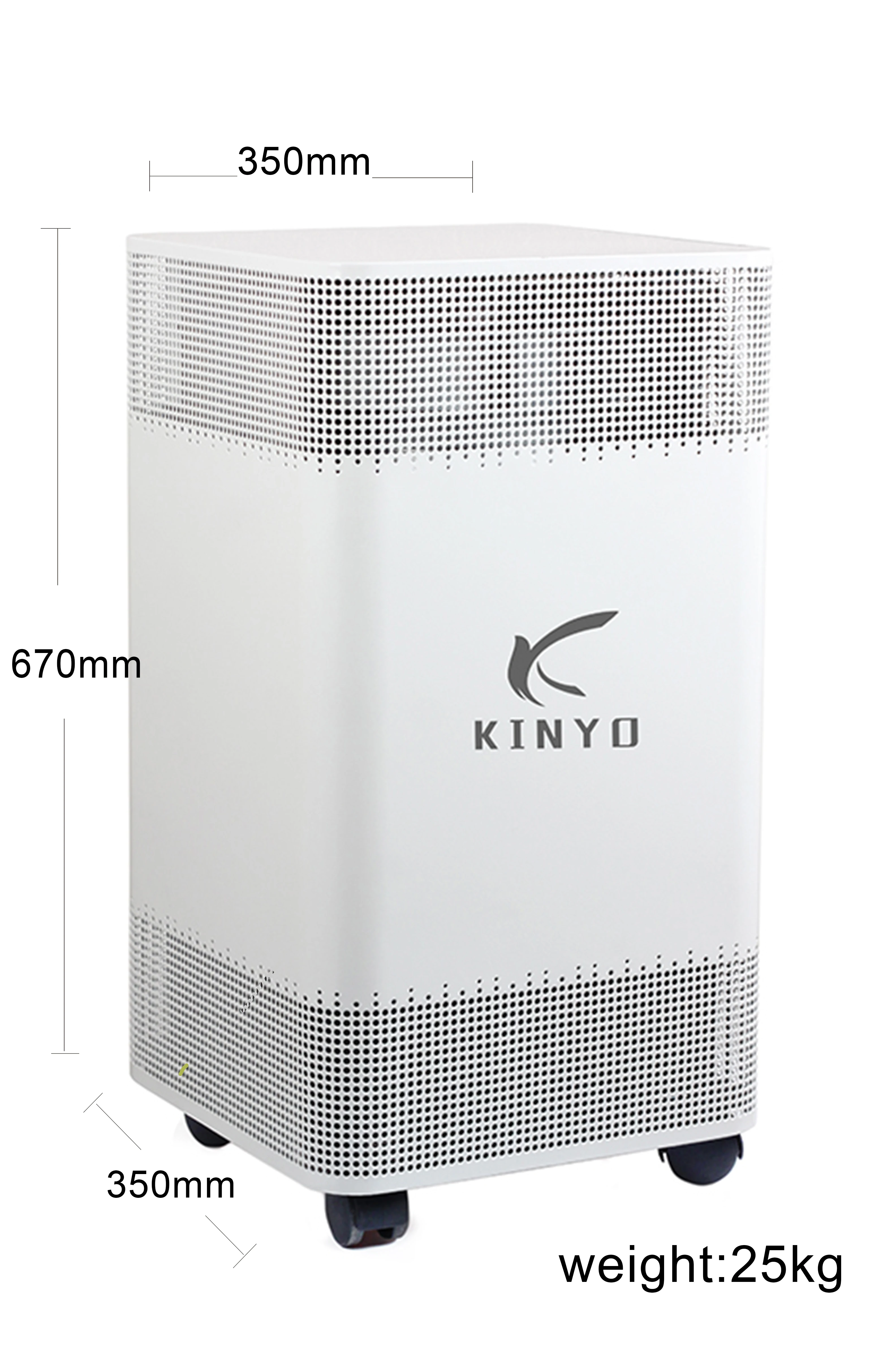 KINYO mobile air purifier with ESP consumable free design efficiently removes harmful gas and dust for home hotel office hospita