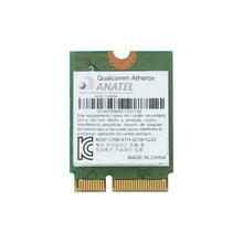 Двухдиапазонный 600 Мбит/с Atheros QCNFA222 AR5BWB222 NGFF 2,4 ГГц/5 ГГц 802.11a/b/g/n Wifi+ Bluetooth BT 4,0 NGFF(M.2) Wlan сетевая карта