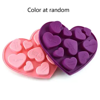 

DIY Heart Silicone Mould Fondant Kitchen Cake Molds for Chocolate Baking Tools Can be utilized to make cakes