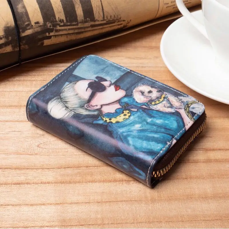 Card Wallet Cartoon pattern wallet card bag coin purse Card Holder Passport Cover Credit Card Holder Wallet Card Tarjetero Rfid