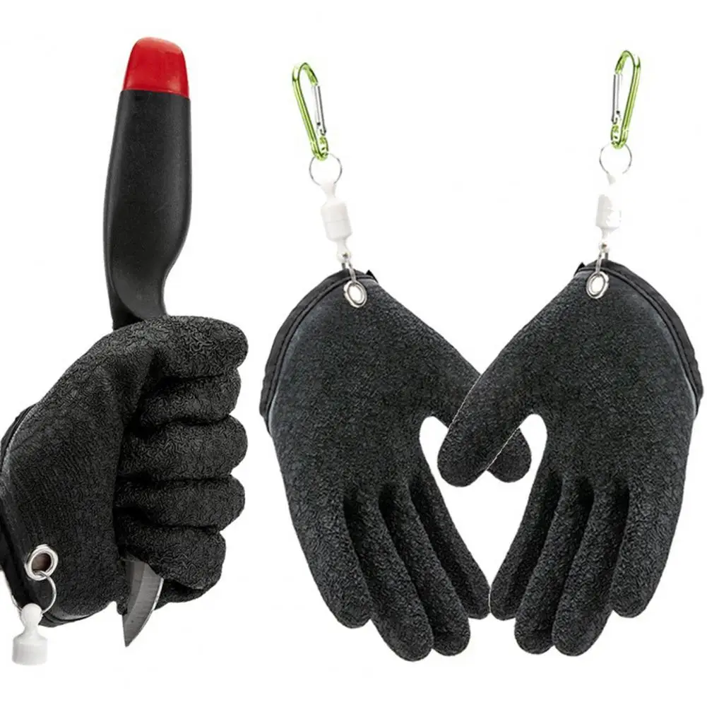 1Pc Useful Cut Resistant Fish Grip Gloves Emulsion Fish Grip Gloves  Handling Fish Fillet Gloves Fishing Supplies - AliExpress
