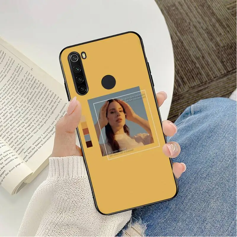 YNDFCNB Sexy singer model Lana Del Rey  Phone Case For Redmi note 8Pro 8T 6Pro 6A 9 Redmi 8 7 7A note 5 5A note 7 case xiaomi leather case hard