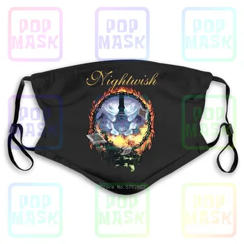 

Dust Mask with Filter Nightwish - Finnish Metal Band Washable Reusable Mask