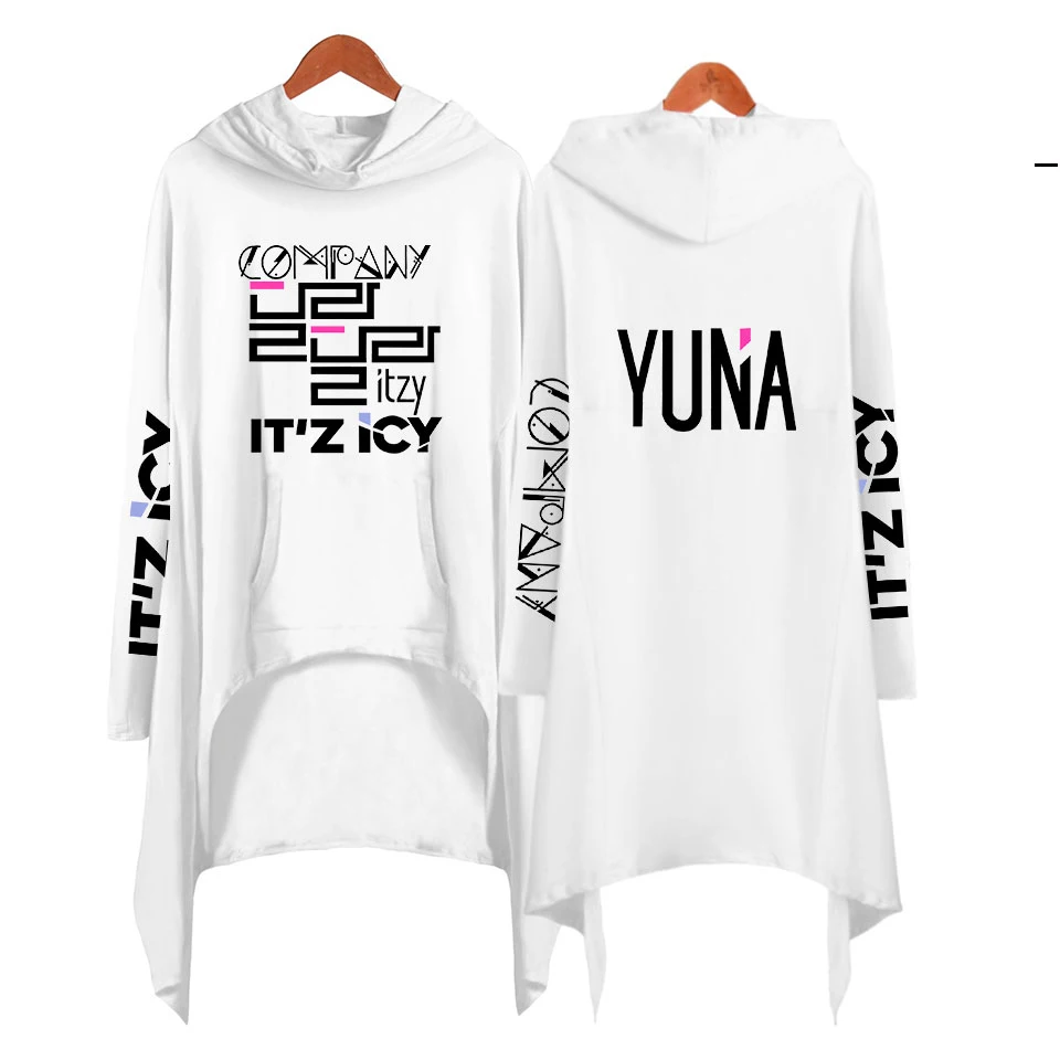 ITZY Kpop/толстовки Харадзюку С буквенным принтом, женские толстовки, одежда, вельветовые, плотные, Осенние, креативные,, Длинные пуловеры для девочек
