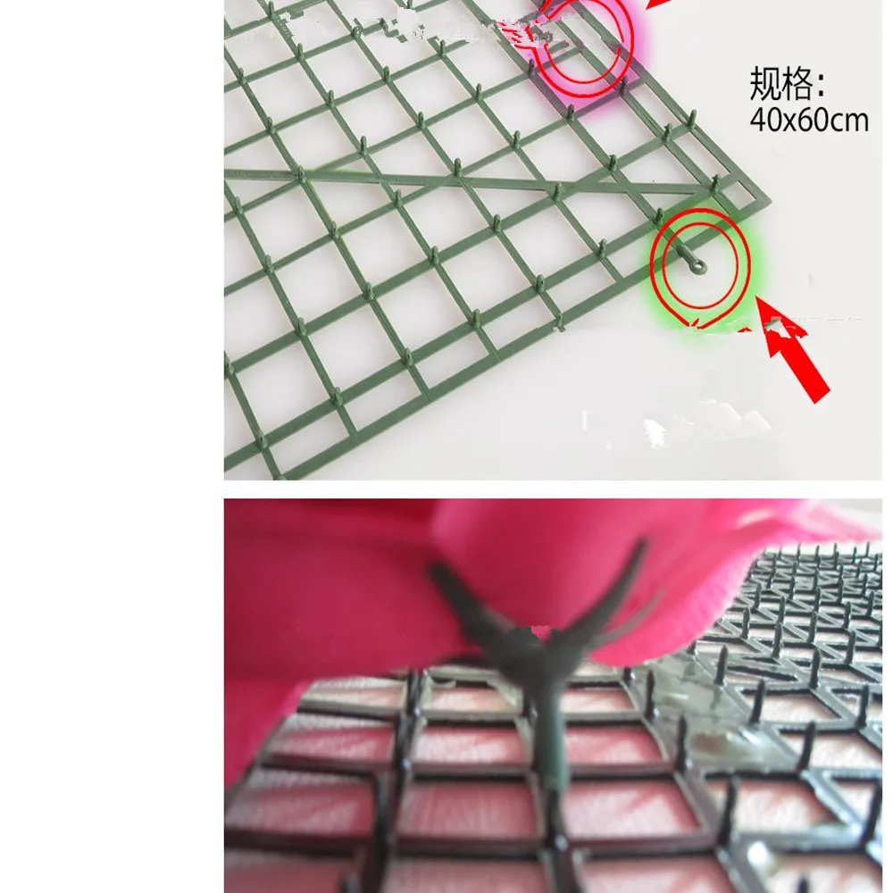 1 Piece Plastic Flowers Mat Grid Hybrid Wedding Flower Wall Panels Party Wedding DIY Floral Wall Decoration Backdrop 1 Piece Plastic Flowers Mat Grid Hybrid Wedding Flower Wall Panels Party Wedding DIY Floral Wall Decoration Backdrop