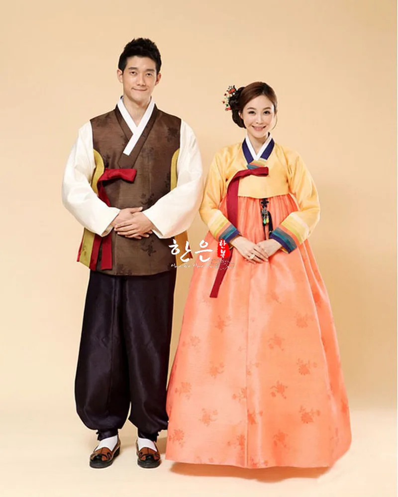 

Korean Imported Fabric / Bride Groom Wedding Hanbok / Couple Hanbok / Wedding Dress