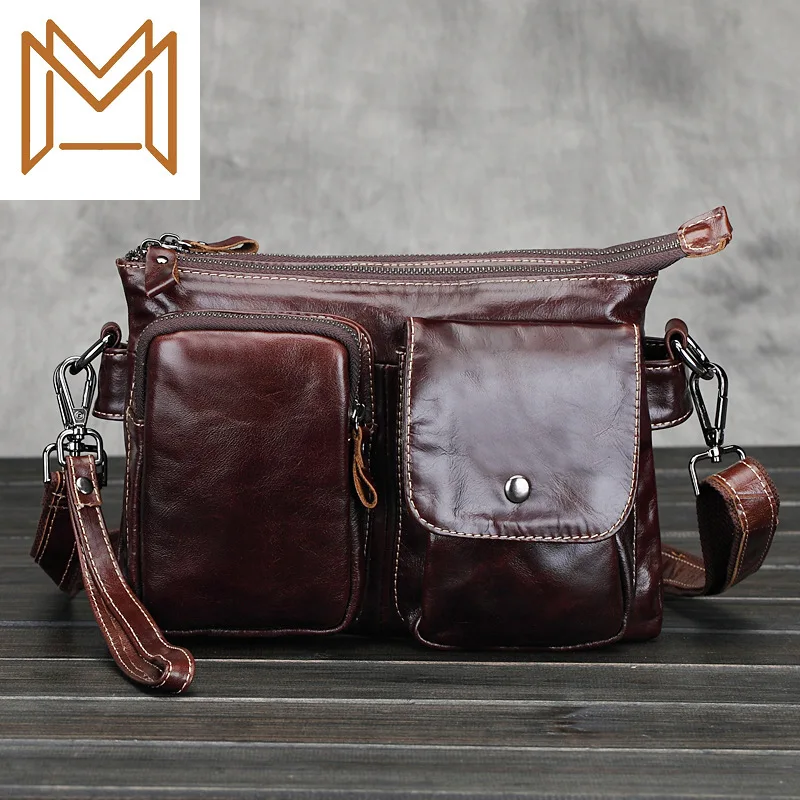 

Head Layer Cowhide Man Leisure Time Package Tide Men's Singles Shoulder Package Man Diagonal Genuine Leather Package Briefcase