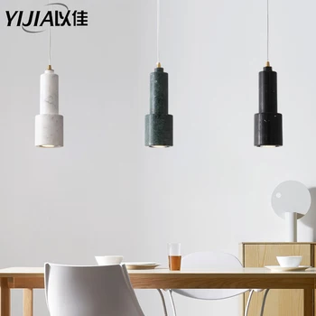 

Nordic artificial marble pendant light loft head lamp head light art deco lightings retro bedside lamp kitchen dining room