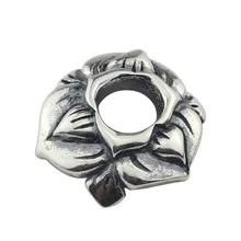 925 серебряной дизайнерское кольцо цветок Шарм керамический акриловый бисер браслет ювелирные изделия