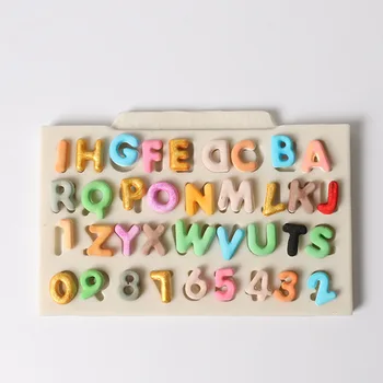 

Letters Alphabet Silicone Mold Uppercase Fondant Cake Decorating Tools Gumpaste Chocolate Fimo Clay Candy Moulds Kitchen Tool