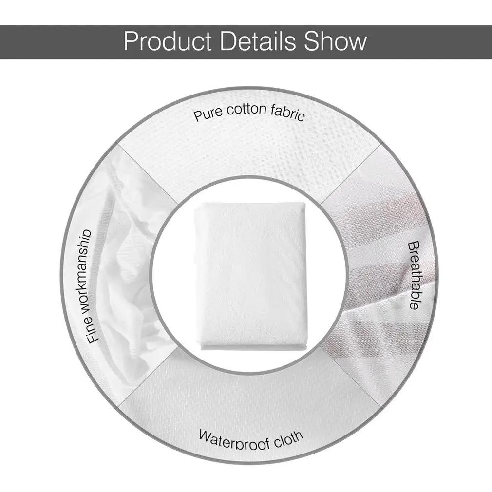 Удобный эргономичный дизайн водонепроницаемый дышащий наматрасник защитный глубокий Подогнанный лист гипоаллергенный коврик для кровати