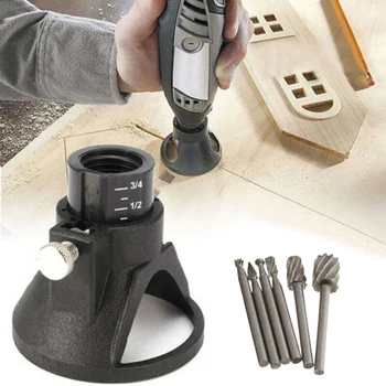 

Durable 6pcs Rotary Multi Tool Cutting Guide Drill Bits Small Electric Grinder Accessories Tools Parts Unscrew Speaker Cover