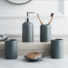 Набор сантехники для ванной комнаты, керамический держатель для зубной щетки, держатель для мыла, диспенсер для мыла, держатель для зубной щетки, предметы домашнего обихода