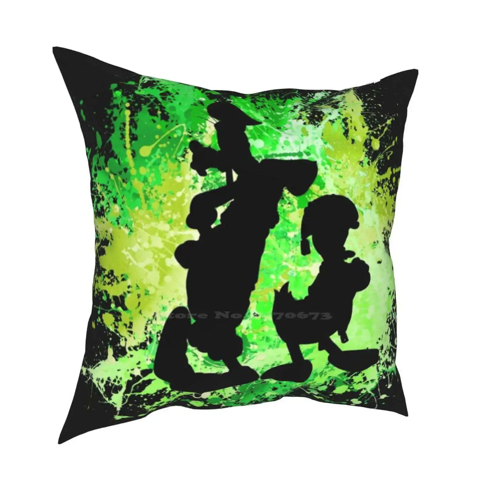 Friendship Fashion Sofa Throw Pillow Cover Federa Donald Dolan Gody Sora Kingdom Hearts Keyblade Shield Magic Kingdom