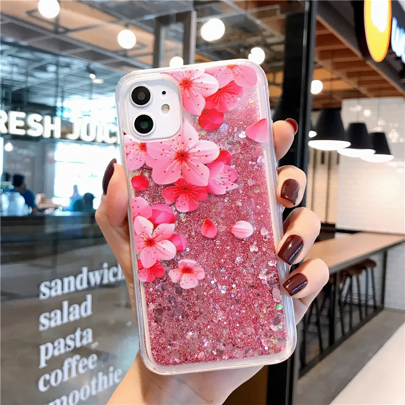 For iPhone 15 Pro Max 13 12 Mini 11 14Plus Case Glitter Shiny