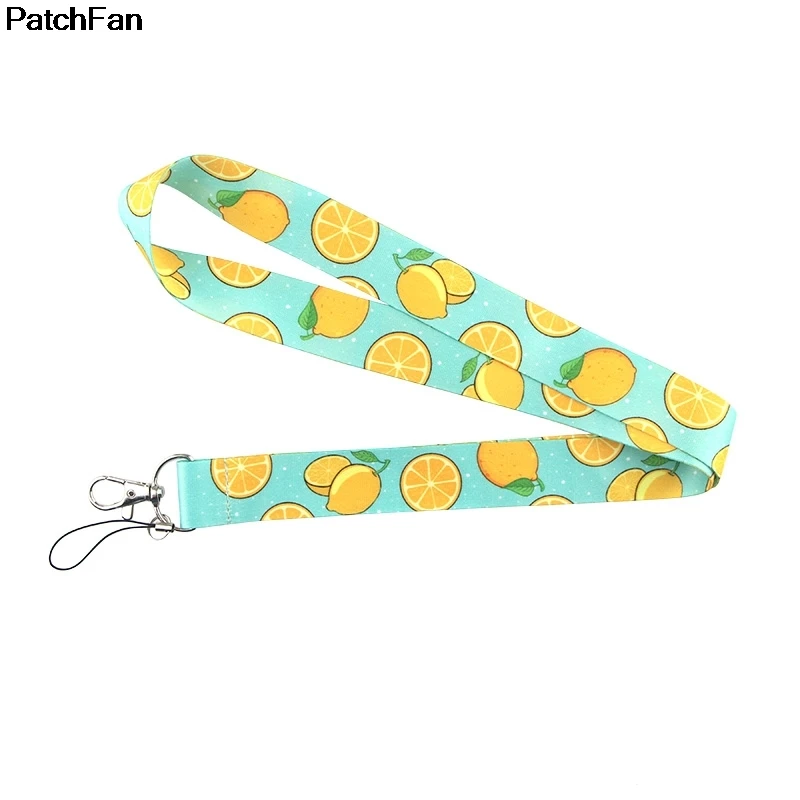 20 шт./лот A2509 Patchfan персональный лимон шаблон ремешок для ключей телефоны USB флэш-накопители Брелок ID Имя тег держатель значка