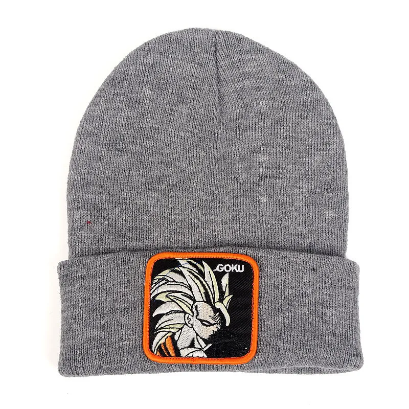 Dragon Ball Z MAJIN BUU Beanie, высококачественные хлопковые повседневные шапочки для мужчин и женщин, теплая вязаная зимняя шапка, модная однотонная шапка унисекс