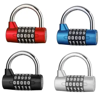 

5-Digit U-Type Combination Security Padlock Resettable Lock Alloy Waterproof 37MD