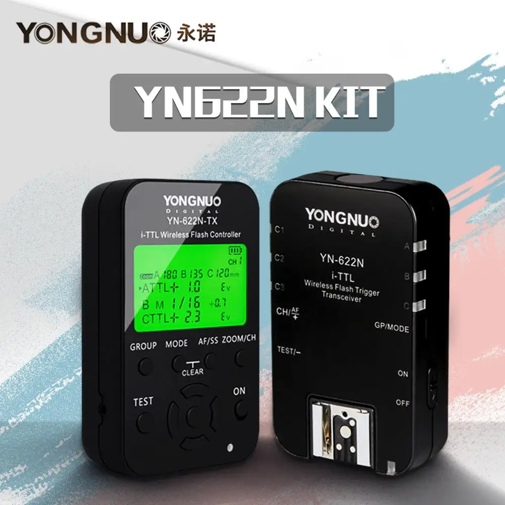 YONGNUO YN622N-TX контроллер+ YN-622N приемопередатчик YN622N-KIT Беспроводной ttl HSS вспышка триггер Набор для Nikon и YN586EX YN685N