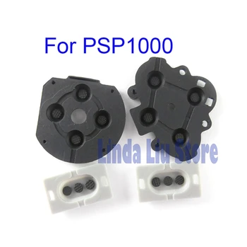 

50sets/lot Silicone Rubber Button Switch Conductive rubber pad D-Pad ABXY Replacement for PSP1000 psp 1000