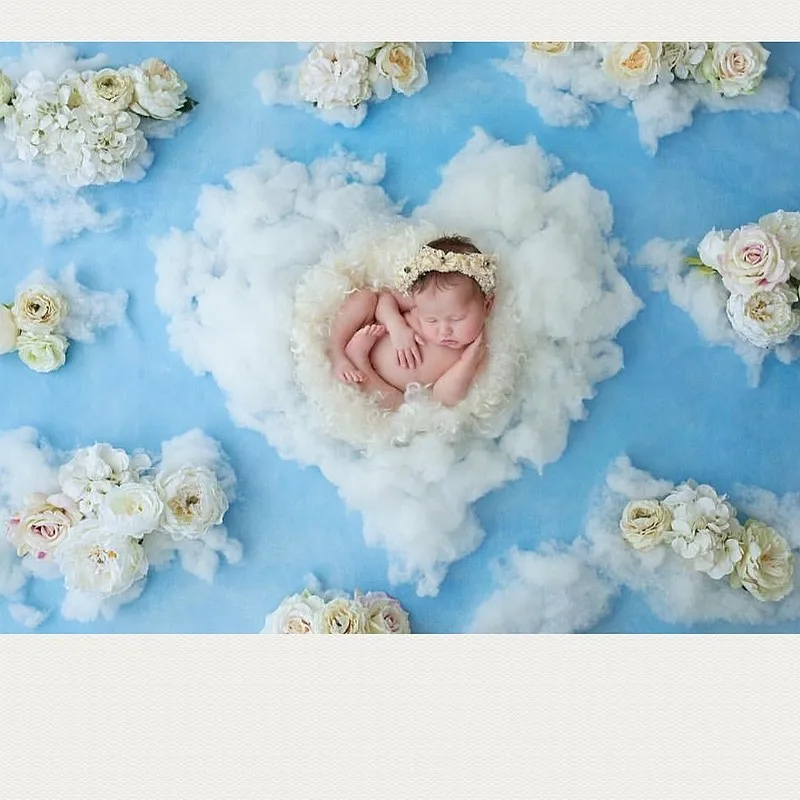 500g Newborn Photography Props delicacy soft cotton stuffed filling material Dolltoys polyester cotton High elastic DIY handmade