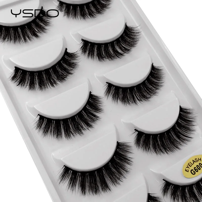 YSDO lashes mink eyelashes 5 pairs eyelashes hand made 3d mink lashes makeup mink strip lashes natural long false eyelashes G6+7 YSDO lashes mink eyelashes 5 pairs eyelashes hand made 3d mink lashes makeup mink strip lashes natural long false eyelashes G6+7