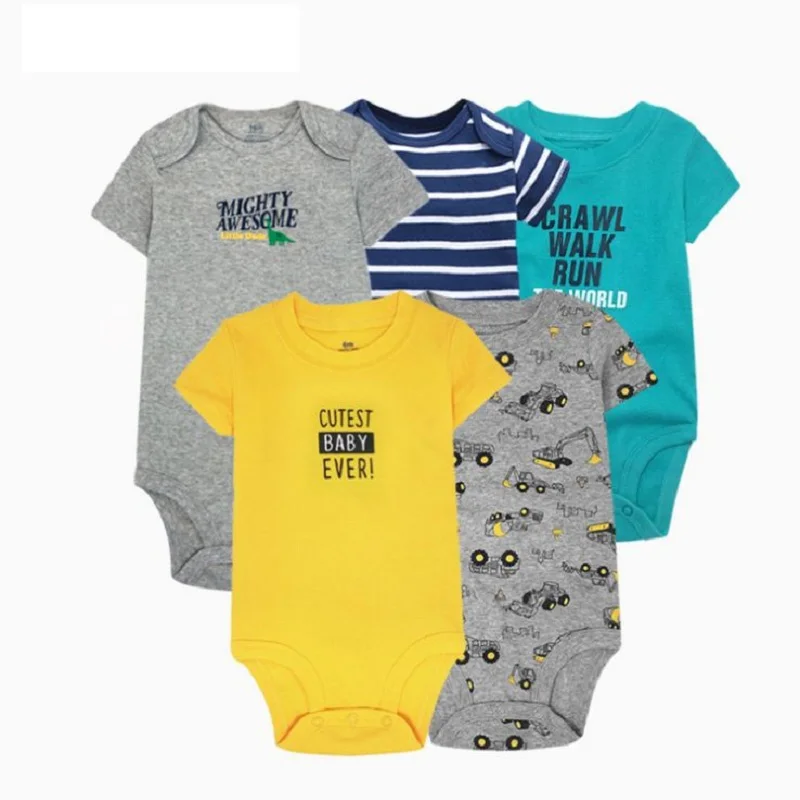 summer baby clothes set short sleeve bodysuit newborn boy girl clothing cotton 2020