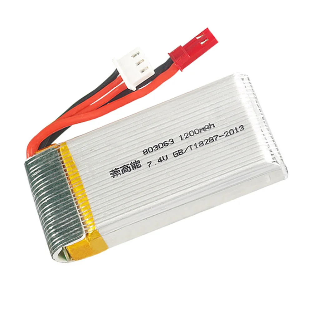 7 4 в 1200 мАч 2S 803063 30C Lipo батарея JST разъем с зарядным устройством для Yi zhang X6 H16 MJX X101 X102