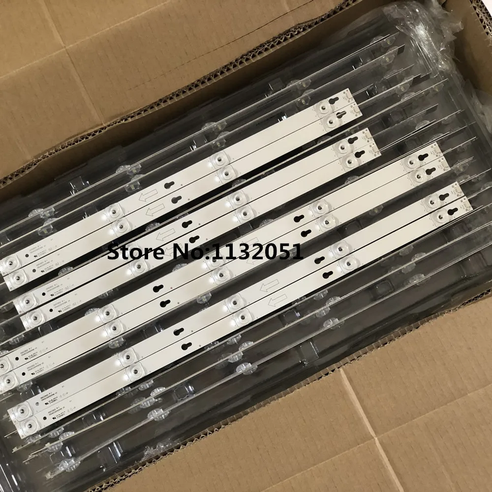 

8pcs 55"LED TV Strip 55HR330M04B8 55HR330M05A8 JL.D55051330-004ES-M/D55041330 4C-LB5505-HR02J 4C-LB5504-HR07 4C-LB5504-HR