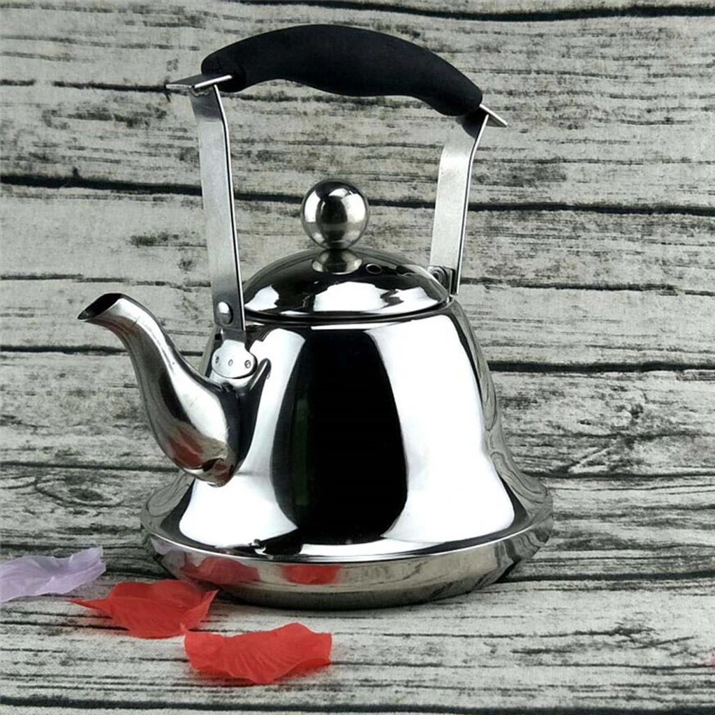 Stainless Steel Teakettle Boiled Water Pot Kitchen Restaurant Supply 1,2,3L for Home Hotel Camping Travel