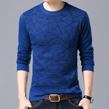 

Mens Knit Tops Sweater Pullover Basic O Neck for Autumn Winter Print Fashion Casual BO25341226