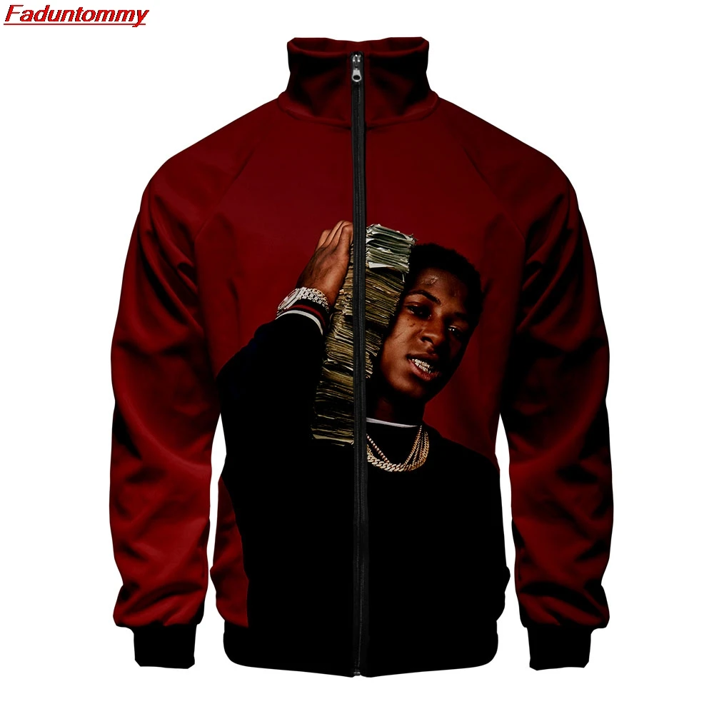 YoungBoy Never Broke снова 3D стиль приталенная ветровка мужская молния модная трендовая Повседневная куртка ветровка