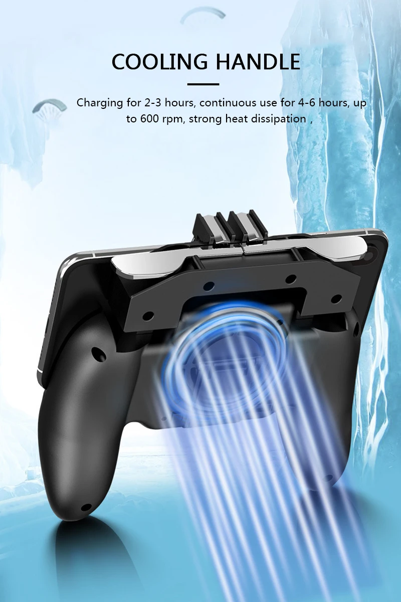  3-in-1 Controller Game Pad Game Controller Game Assistance Handle Gamepad with Cooling Function Pub