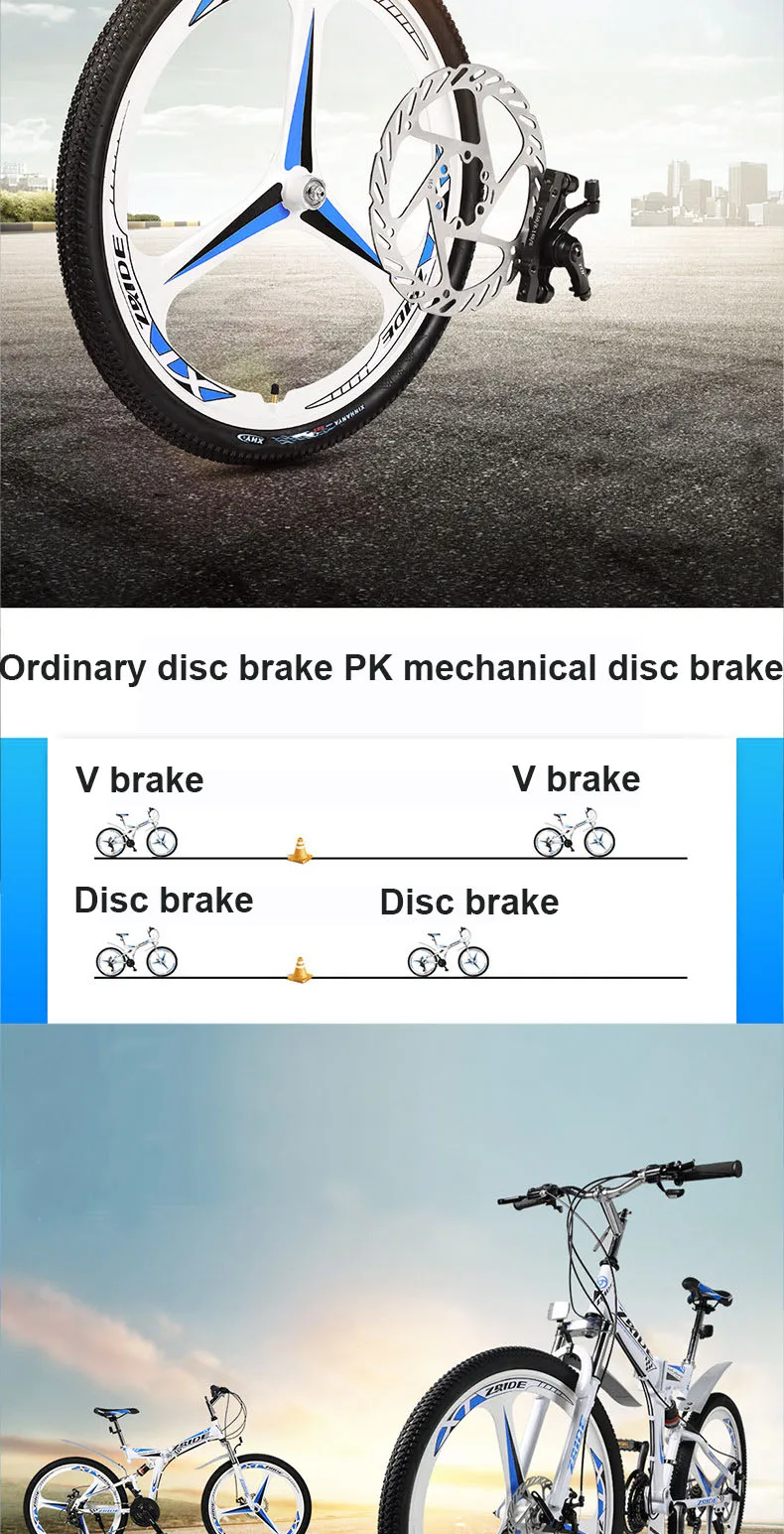 Best Mountain Bike 26 Inch 21/24/27/30 Speed 10 Knife Folding Mountain Bicycle Double Disc Brake 2019 New Suitable for Adults 7 Best Mountain Bike 26 Inch 21/24/27/30 Speed 10 Knife Folding Mountain Bicycle Double Disc Brake 2019 New Suitable for Adults 7