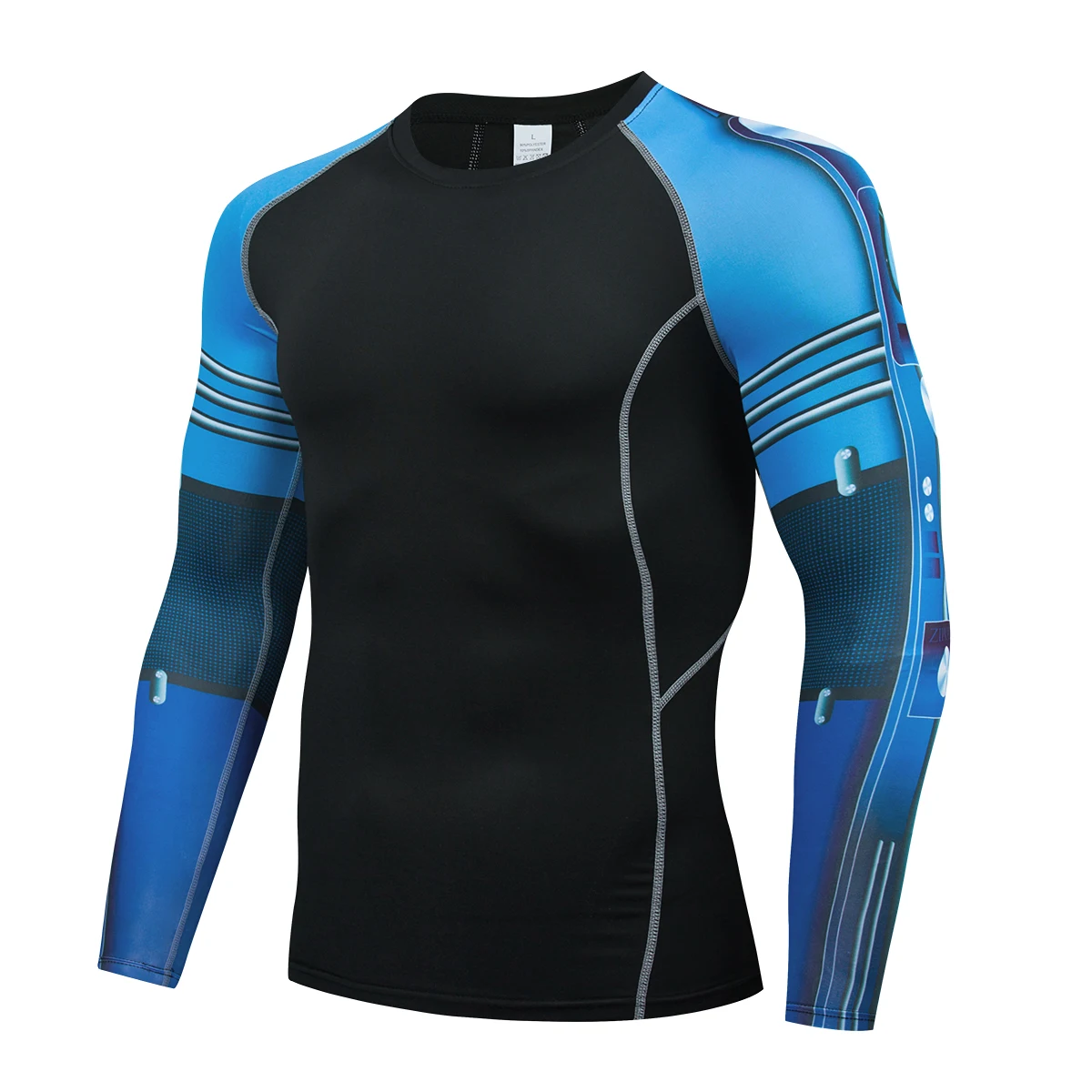 017Men Compression Shirts MMA Rashguard Keep Fit Fitness Long Sleeves